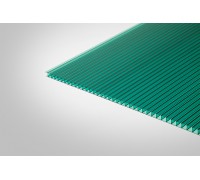 Сотовый поликарбонат КОЛИБРИ 8,0 мм 2100x9000 мм зеленый 42% PC