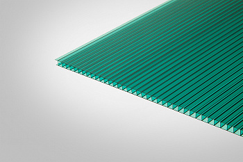 Сотовый поликарбонат Полигаль Практичный зеленый 42% 8,0 мм 2100x6000 мм