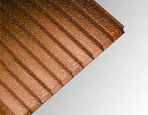 Сотовый поликарбонат ФРИЗ Полигаль Практичный янтарный 25% 8,0 мм 2100x6000 мм