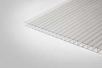 Сотовый поликарбонат КОЛИБРИ прозрачный  8,0 мм 2100x9000 мм