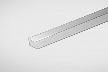 Профиль торцевой для поликарбоната 8мм прозрачный 2,1м Практичный